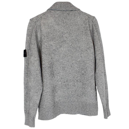 Stone Island AW 2011 Grey Wool Knit Cardigan Jumper