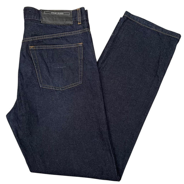 Vintage Stone Island Denims SS 2001 Navy Blue Straight Leg Fit Denim Jeans
