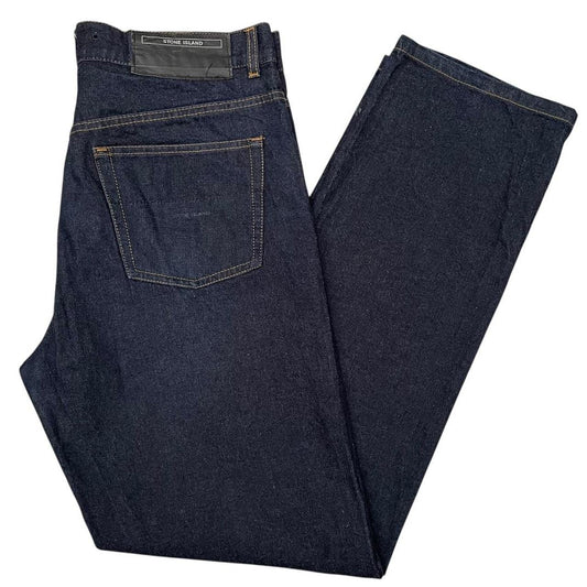 Vintage Stone Island Denims SS 2001 Navy Blue Straight Leg Fit Denim Jeans