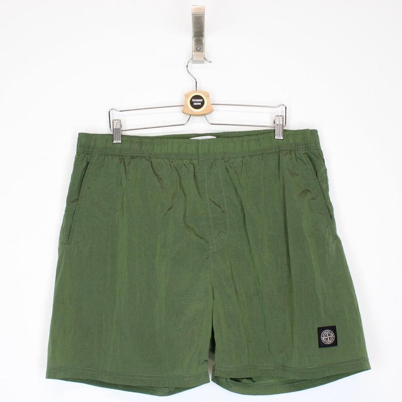 Stone Island Green Nylon Metal Swim Shorts