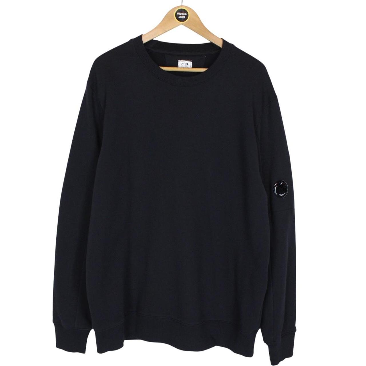 CP Company Navy Blue Goggle Lens Sweatshirt Jumper