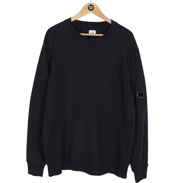 CP Company Navy Blue Goggle Lens Sweatshirt Jumper