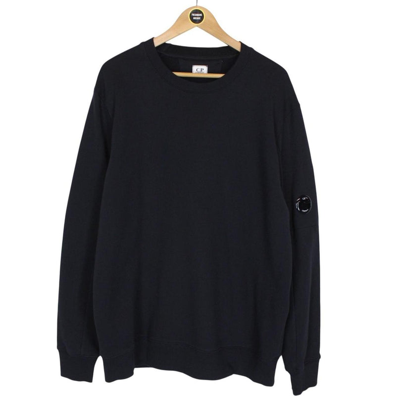 CP Company Navy Blue Goggle Lens Sweatshirt Jumper