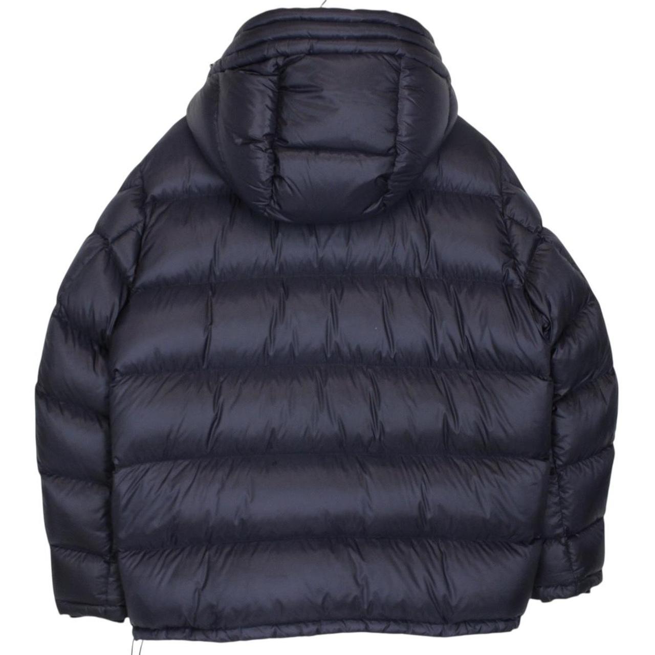 Moncler Pascal Navy Blue Full Zip Hooded Down Puffer Jacket