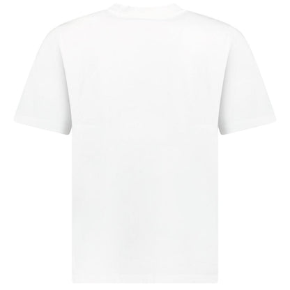 Casablanca white short sleeve t-shirt with classic diamond logo, made of cotton.