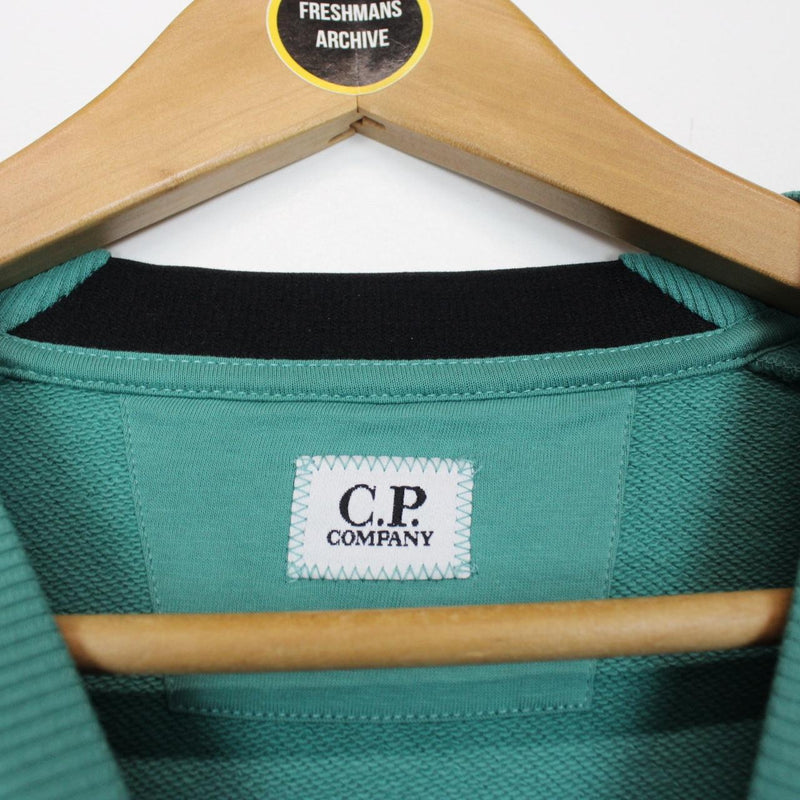 CP Company Green Goggle Lens Cotton Sweatshirt Jumper