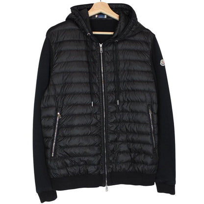 Moncler Black Full Zip Down Maglia Cardigan Jacket