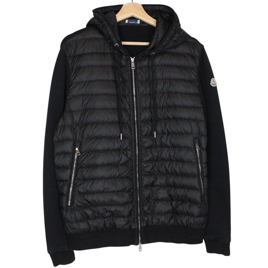 Moncler Black Full Zip Down Maglia Cardigan Jacket