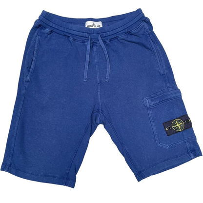 Stone Island SS 2015 Blue Cotton Jogger Shorts