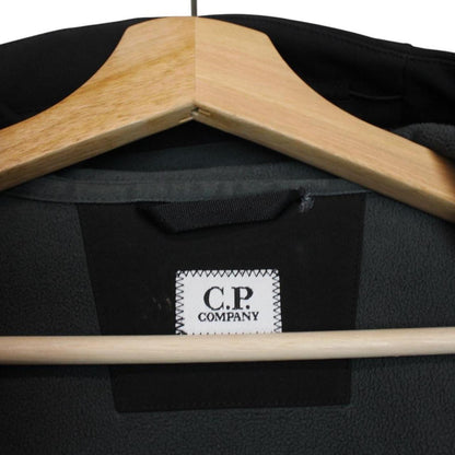 CP Company Black Full Zip Soft Shell Goggle Jacket