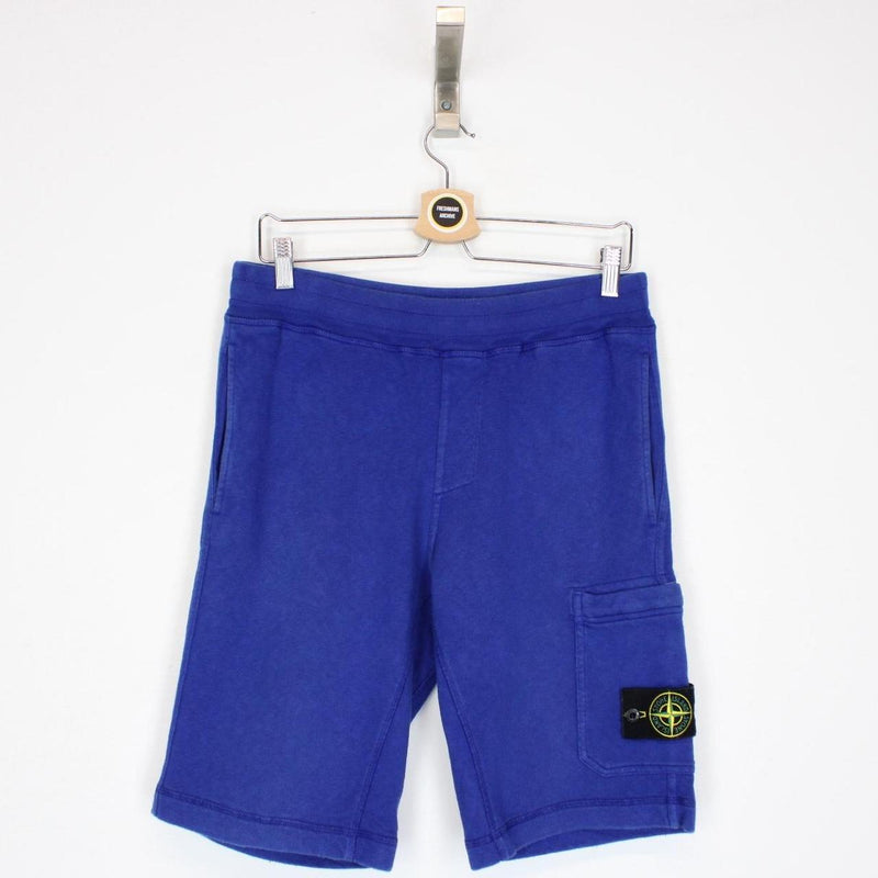 Stone Island SS 2016 Blue Cotton Jogger Shorts