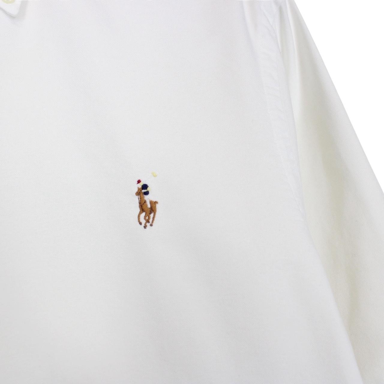 Polo Ralph Lauren White Long Sleeve Cotton Oxford Shirt