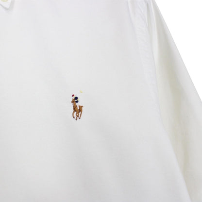 Polo Ralph Lauren White Long Sleeve Cotton Oxford Shirt