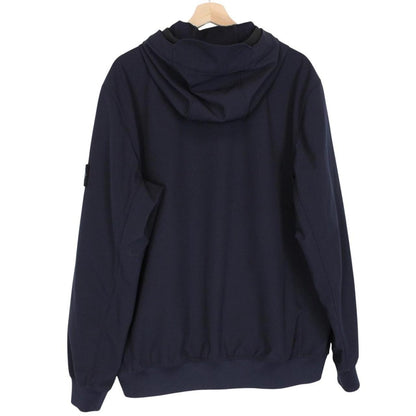 Stone Island SS 2022 Navy Blue Light Soft Shell-R Full Zip Jacket