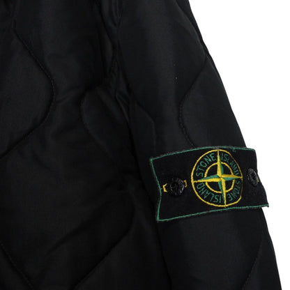 Vintage Stone Island AW 1999 Green Edge Badge Navy Blue Nylon Quilted Jacket