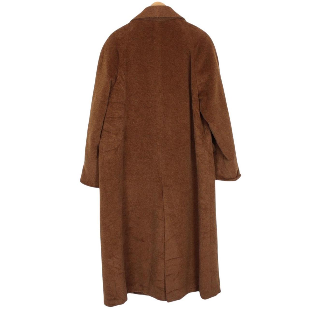 Vintage 90s Burberry Brown Alpaca Wool Coat