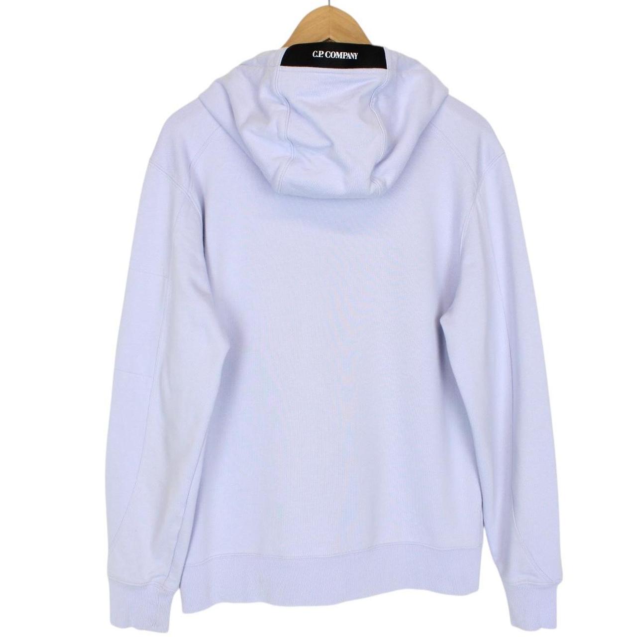 CP Company Lilac Purple Cotton Lens Hoodie Jumper