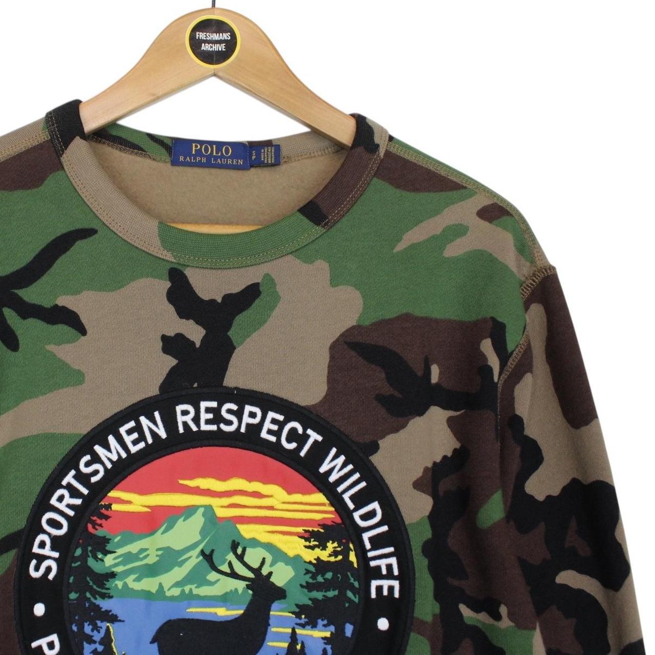 Polo Ralph Lauren Sportsmen Camo Embroidered Logo Sweatshirt