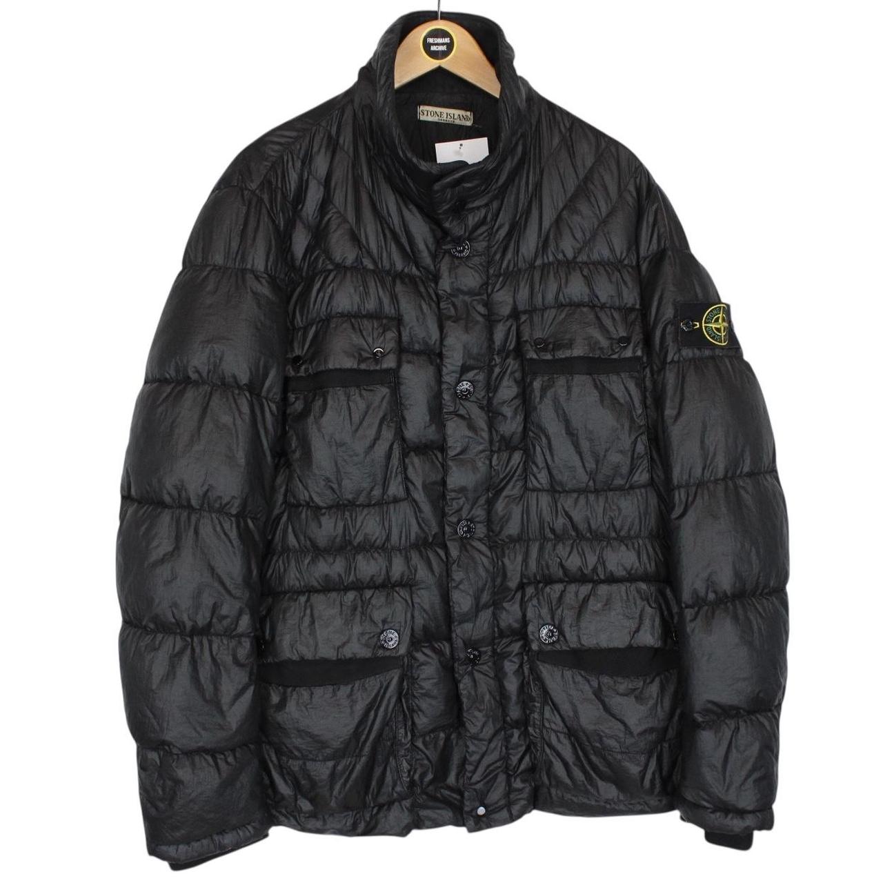 Stone Island AW 2011 Black Garment Dyed Down 26 GR x SQM_N Puffer Jacket