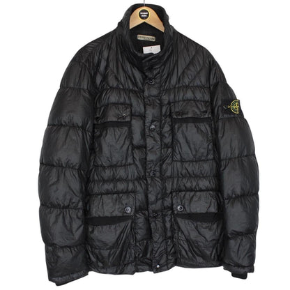 Stone Island AW 2011 Black Garment Dyed Down 26 GR x SQM_N Puffer Jacket