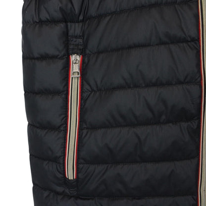 Moncler Black Naples Down Hooded Gilet / Bodywarmer Jacket