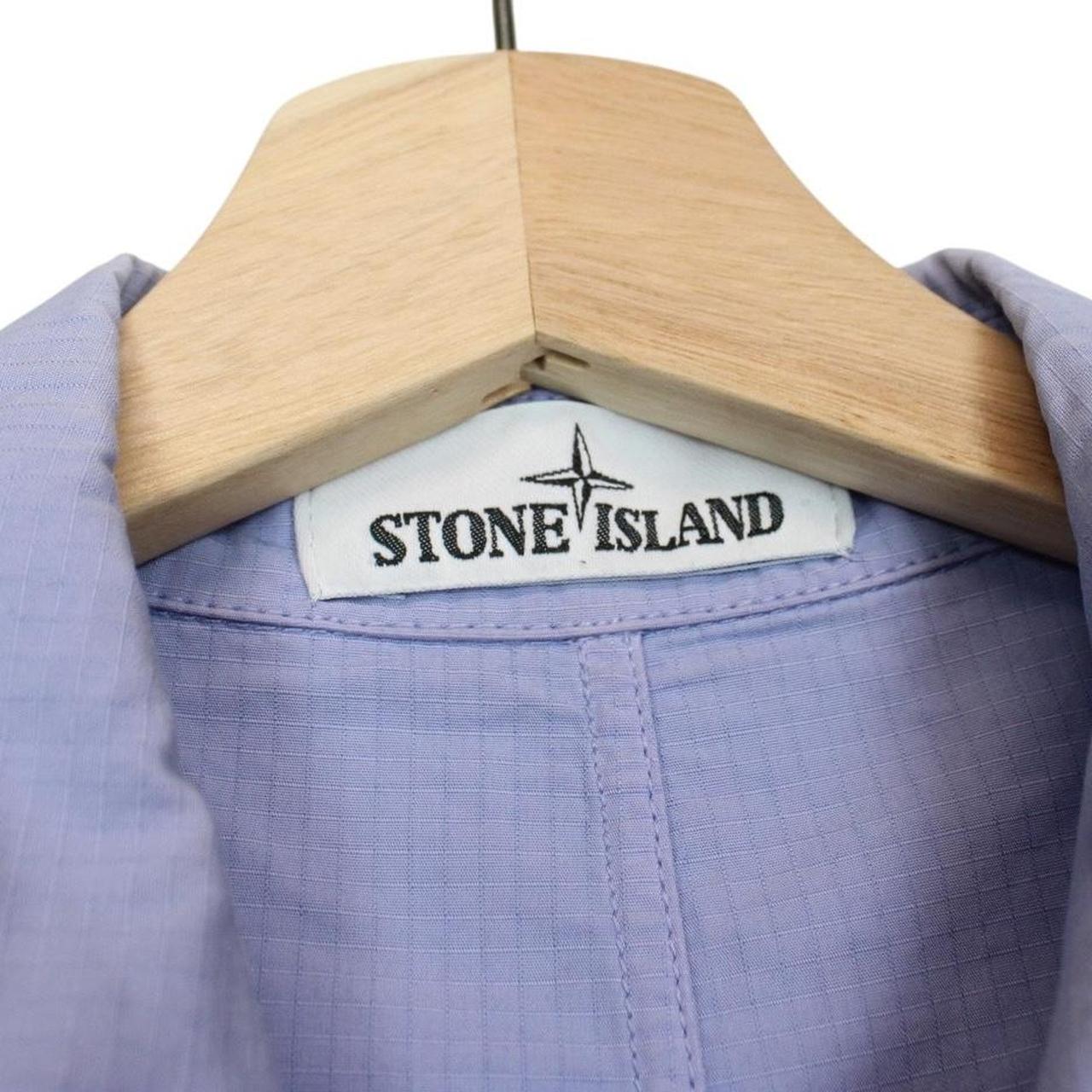 Stone Island SS 2019 Lilac Cotton Ripstop Overshirt Jacket