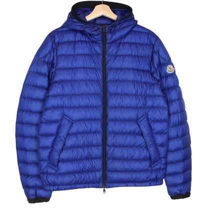 Moncler Morvan Blue Full Zip Hooded Down Jacket