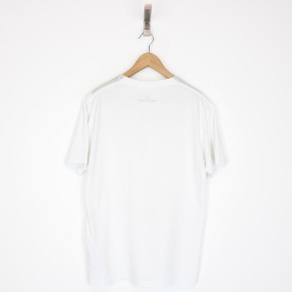 Stone Island AW 2022 White Short Sleeve Logo Print Cotton T-Shirt