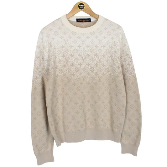 Louis Vuitton Beige LV Monogram Cotton Sweatshirt Jumper
