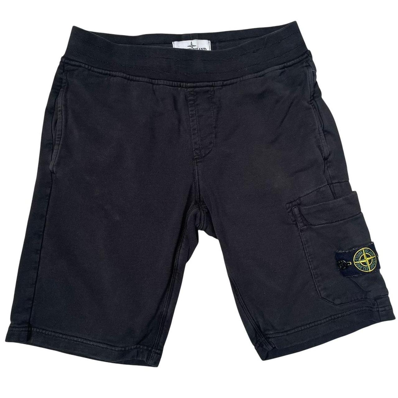 Stone Island SS 2020 Black Cotton Jogger Shorts