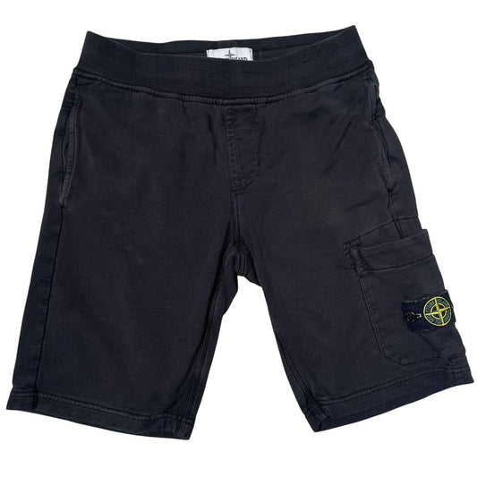 Stone Island SS 2020 Black Cotton Jogger Shorts