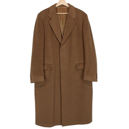 Loro Piana Camel Brown Cashmere Wool Overcoat