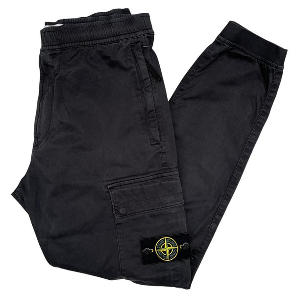 Stone Island AW 2022 Black RE-T Fit Cargo Trousers