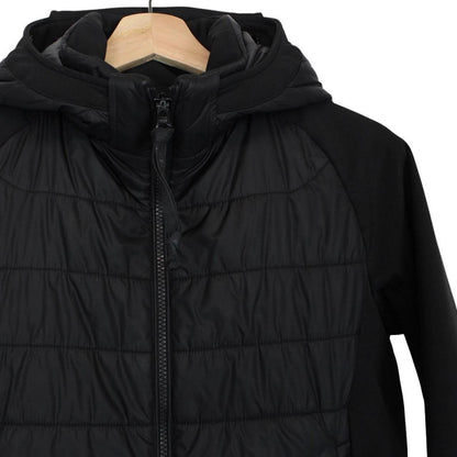CP Company Black Full Zip Hybrid Quilted Soft Shell Goggle Jacket