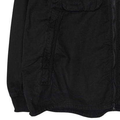 Stone Island SS 2019 Black Full Zip Cotton Overshirt Jacket
