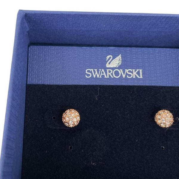 Swarovski Emma Rose Gold-Plated Crystal Stud Earrings