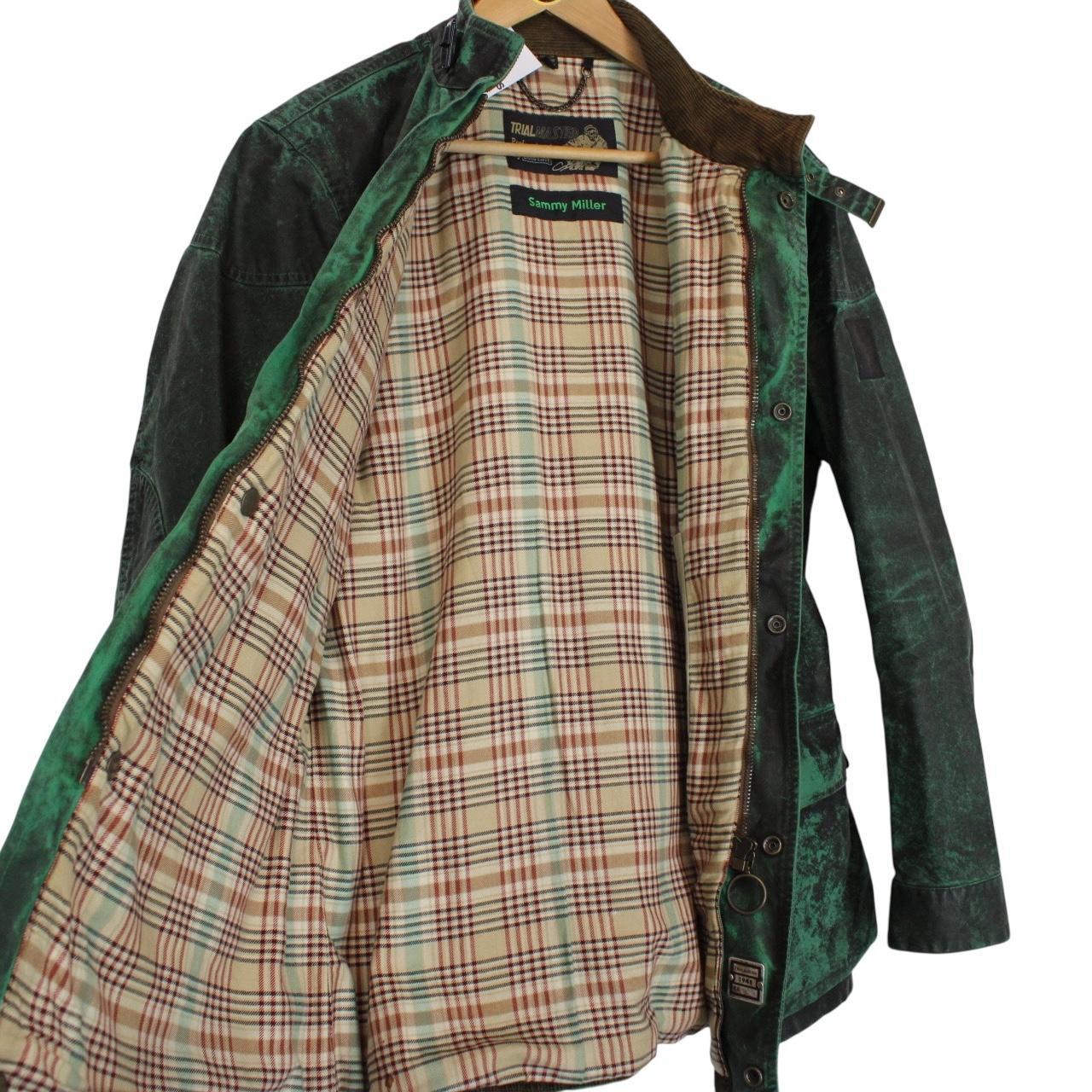 Belstaff Sammy Miller Trialmaster Green Belted Cotton Wax Jacket