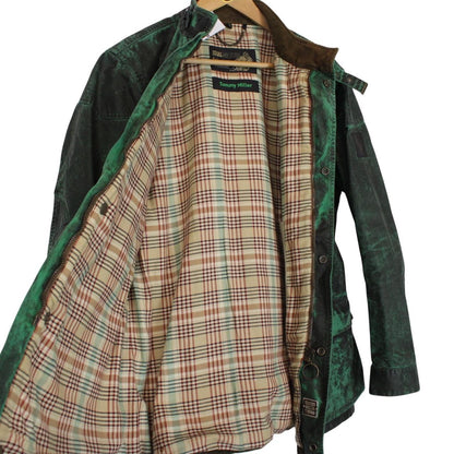 Belstaff Sammy Miller Trialmaster Green Belted Cotton Wax Jacket