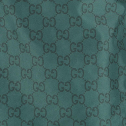 Gucci Green GG Supreme Monogram Logo Print Nylon Swim Shorts