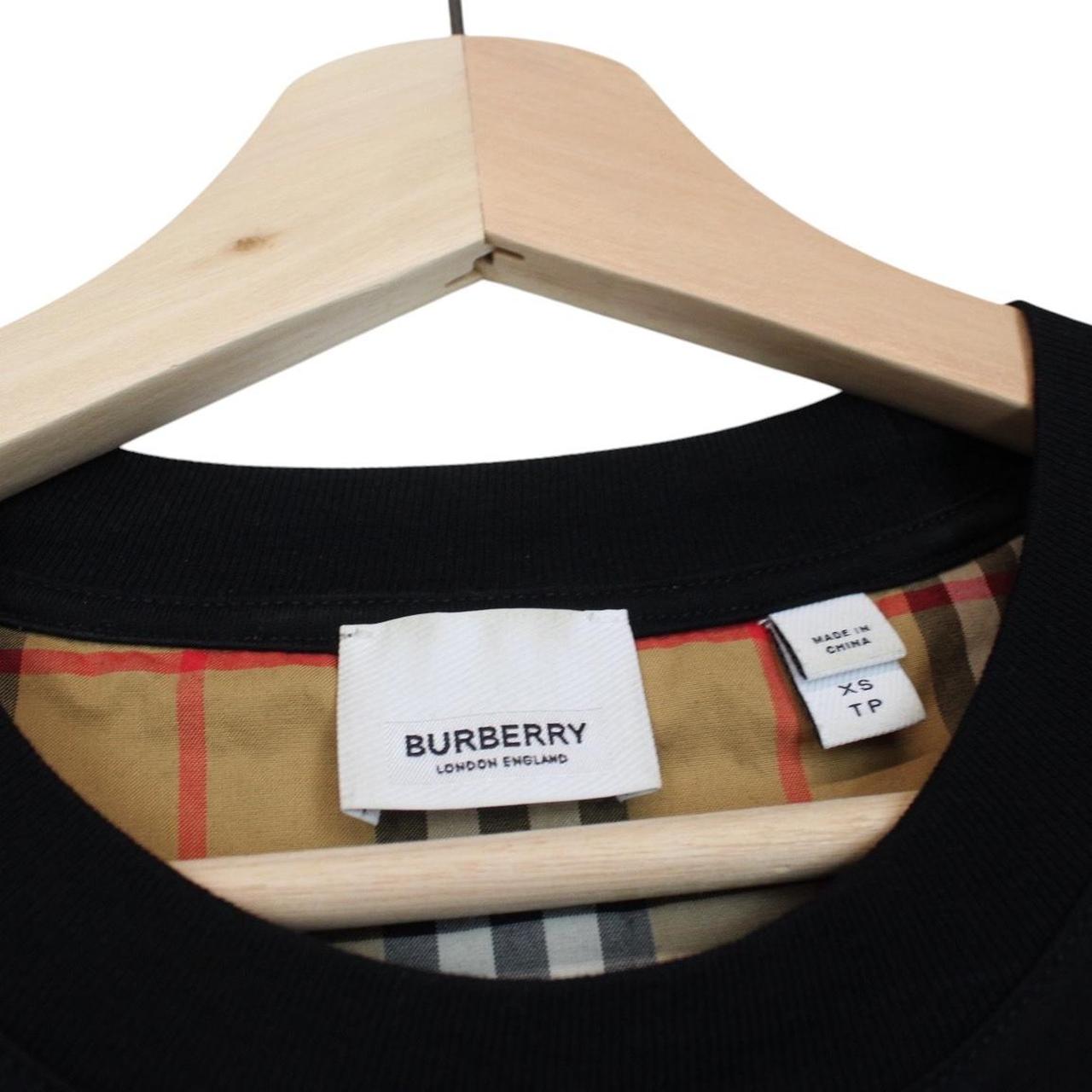 Burberry London Black and Tan Brown Carrick Nova Check Short Sleeve T-Shirt
