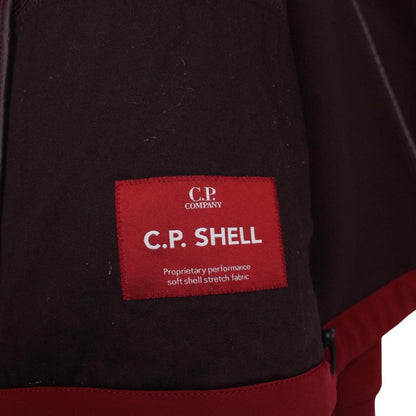 CP Company Red Full Zip Soft Shell Goggle Jacket