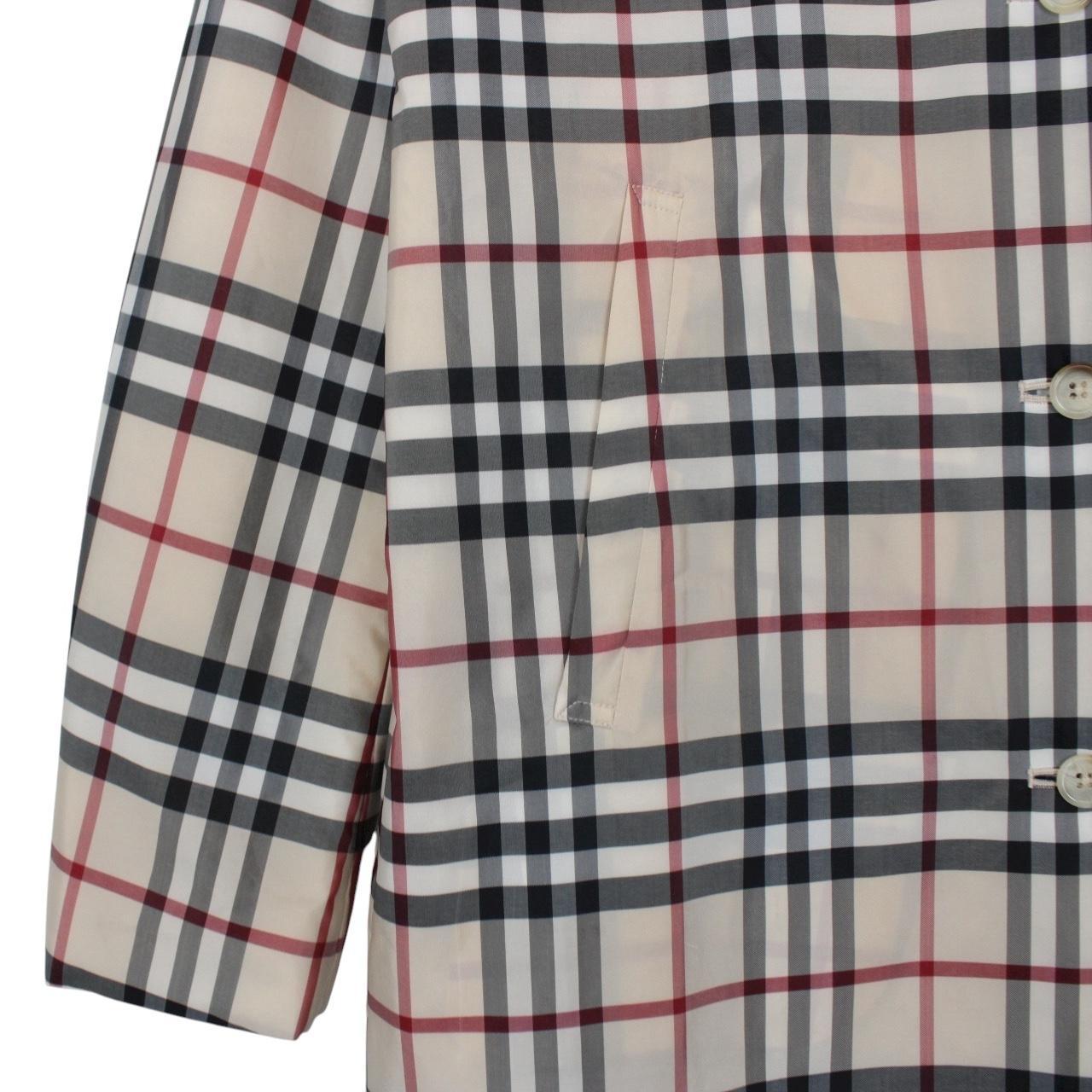 Burberry London Beige Nova Check Quilted Trench Coat