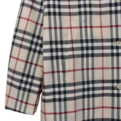 Burberry London Beige Nova Check Quilted Trench Coat