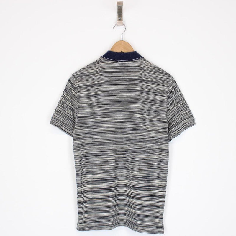 Missoni Multicoloured Striped Short Sleeve Cotton Polo Shirt