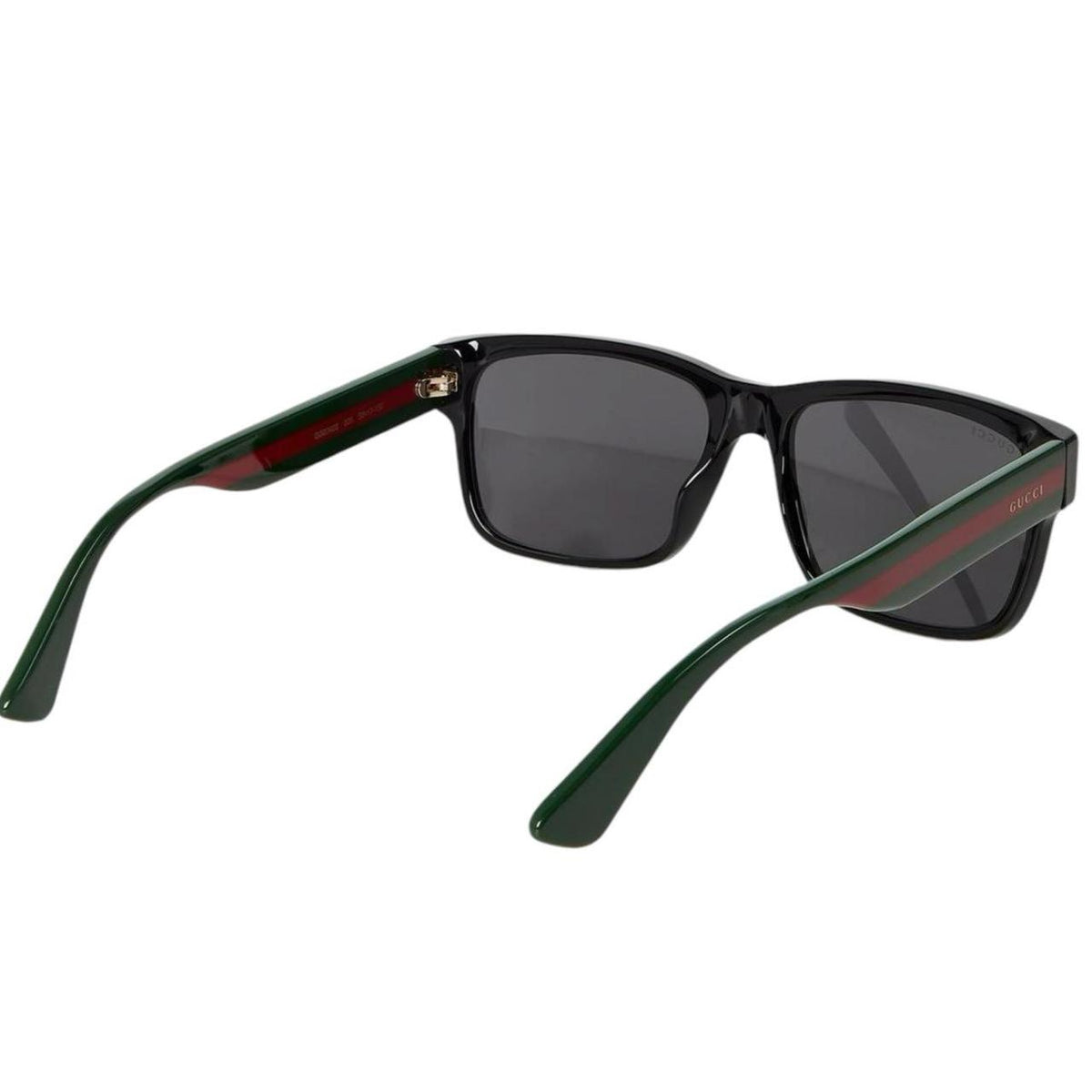 Gucci black square sunglasses with logo detail, brand new with tags and case.