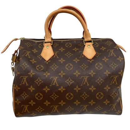 Louis Vuitton Speedy 30 Brown and Beige Monogram Coated Canvas Bag