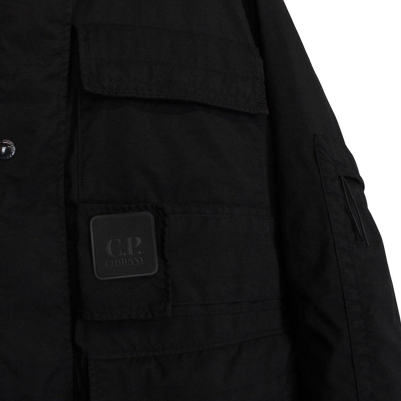 CP Company Metropolis Urban Protection Taylon P Black Full Zip Quilted Jacket