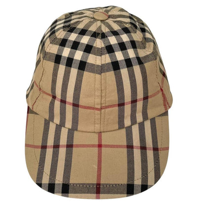 Vintage Burberry London Beige Nova Check Baseball Cap