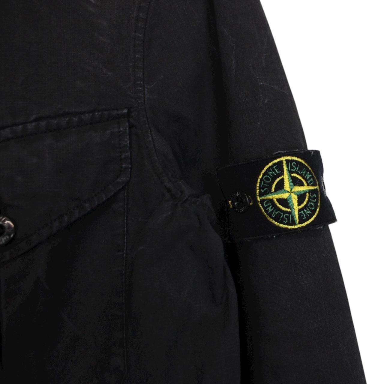 Vintage Stone Island SS 2007 Black Full Zip Cotton Overshirt Jacket