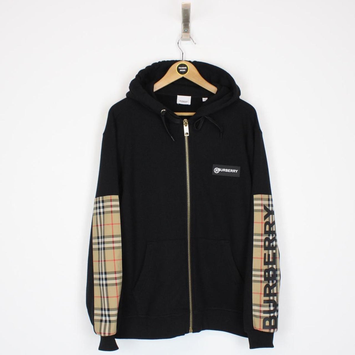 akn.fuj_BURBERRY 黒トレーナー 3Y Cotton sweatshirt with logo embroidery BURBERRY - Nugnes1920
